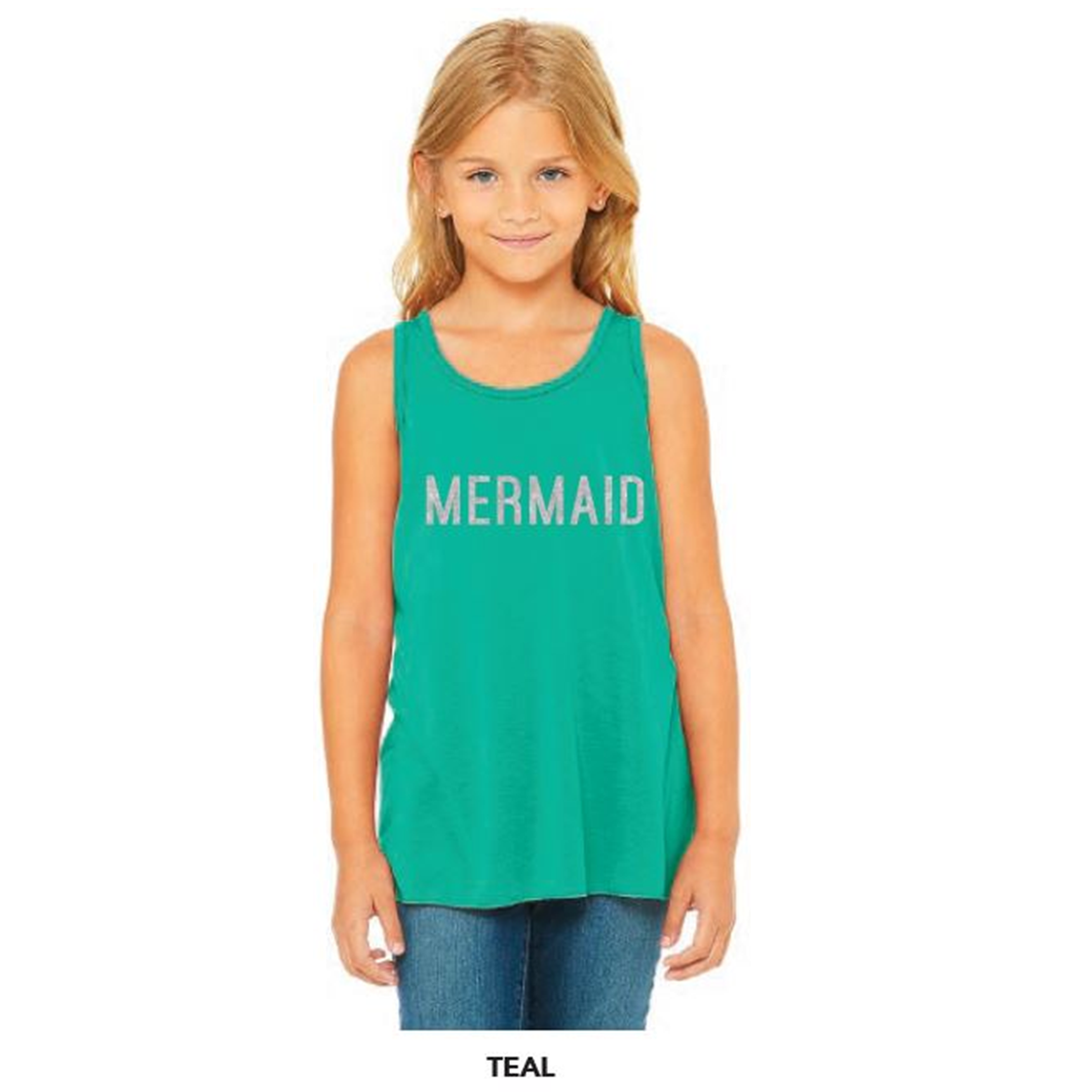 YOUTH Mermaid Tank | Teal Glitter